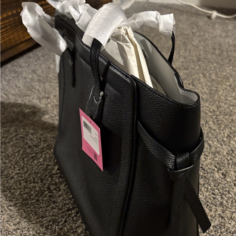 kate spade Black Pebbled Leather Tote - Picture 4 of 8